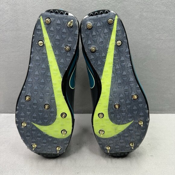 Mens Size 8 Nike Zoom Javelin Elite 3 Track & Field Throwing Spikes Black Blue - Picture 7 of 8
